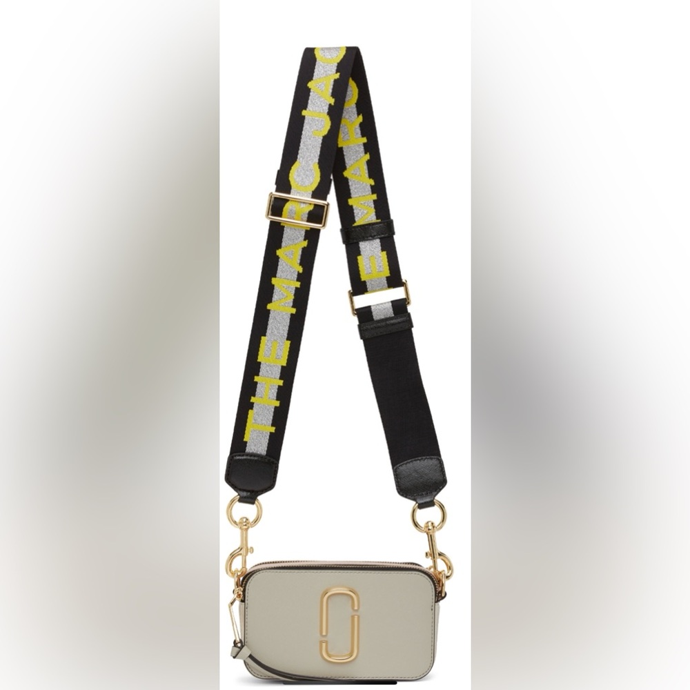 MARC JACOBS - Grey & Pink Small Snapshot Bag - NWT